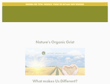 Tablet Screenshot of naturesorganicgrist.com